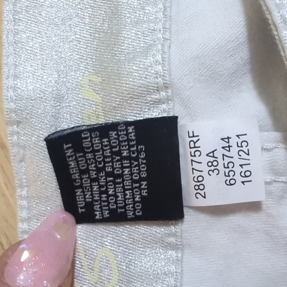 Victoria's Secret Silver Skinny Jeans Size 2 - Picture 8 of 9